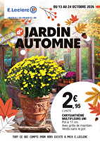 Jardin automne /toussaint des magasins Leclerc Valable du 13 au 24 octobre 2026