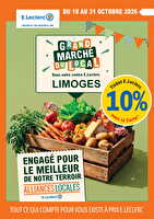 Alliances locales des magasins Leclerc Valable du 19 au 31 octobre 2026