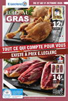 Foire au gras des magasins Leclerc Valable du 27 au 31 octobre 2026