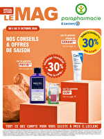 Parapharmacie d'automne chez Leclerc Valable du 06 au 31 octobre 2026