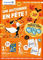 Nos promos du moment chez Leclerc Valable du 20 au 31 octobre 2026