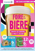 Foire à la bière chez Leclerc Valable du 13 au 24 octobre 2026
