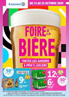 Foire à la bière des magasins Leclerc Valable du 13 au 24 octobre 2026