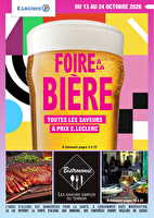 Foire à la bière chez Leclerc Valable du 13 au 24 octobre 2026