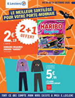 Nos promos du moment des magasins Leclerc Valable du 20 au 31 octobre 2026