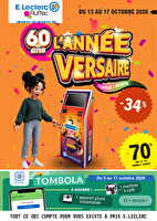 L'année-versaire ! chez Leclerc Valable du 13 au 17 octobre 2026