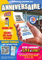 Anniversaire chez Leclerc Valable du 27 octobre au 07 novembre 2026