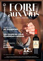 Foire aux vins chez Leclerc Valable du 20 au 31 octobre 2026