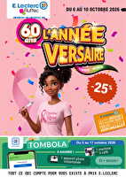 L'année-versaire ! chez Leclerc Valable du 06 au 10 octobre 2026