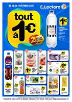 Tout à 1€ n)2 des magasins Leclerc Valable du 13 au 24 octobre 2026