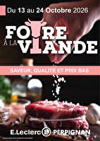 Foire à la viande 2 des magasins Leclerc Valable du 13 au 24 octobre 2026