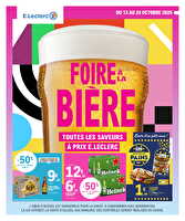 Foire à la bière chez Leclerc Valable du 13 au 24 octobre 2026