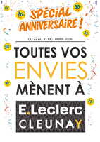 Spécial anniversaire ! des magasins Leclerc Valable du 22 au 31 octobre 2026