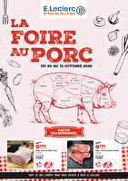 Foire au porc 2 des magasins Leclerc Valable du 26 au 31 octobre 2026