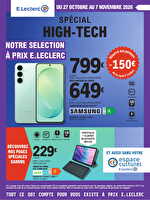 Spécial high-tech chez Leclerc Valable du 27 octobre au 07 novembre 2026