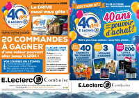 Anniversaire des magasins Leclerc Valable du 26 octobre au 07 novembre 2026