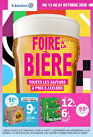 Foire à la bière chez Leclerc Valable du 13 au 24 octobre 2026