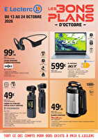 Bons plans d'octobre des magasins Leclerc Valable du 13 au 24 octobre 2026