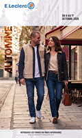 Mode automne des magasins Leclerc Valable du 06 au 17 octobre 2026
