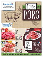 Foire au porc chez Leclerc Valable du 06 au 10 octobre 2026