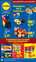 Les promos de la semaine des magasins Lidl Valable du 03 au 09 juillet 2025