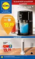 Les bonnes affaires de la semaine chez Lidl Valable du 03 au 07 juillet 2025