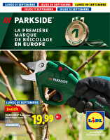 Catalogues à theme chez Lidl Valable du 01 au 24 septembre 2025
