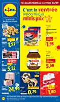 Les promos de la semaine des magasins Lidl Valable du 28 août au 03 septembre 2025