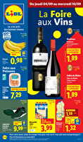 Les promos de la semaine des magasins Lidl Valable du 04 au 10 septembre 2025