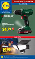 Les bonnes affaires de la semaine chez Lidl Valable du 18 au 21 août 2025