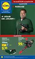 Les bonnes affaires de la semaine chez Lidl Valable du 01 au 04 septembre 2025