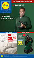 Les bonnes affaires de la semaine chez Lidl Valable du 15 au 18 septembre 2025