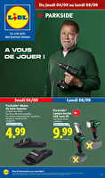 Les bonnes affaires de la semaine chez Lidl Valable du 04 au 08 septembre 2025