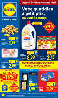 Les promos de la semaine chez Lidl Valable du 06 au 12 novembre 2025