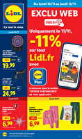 Les bonnes affaires de la semaine des magasins Lidl Valable du 10 au 16 novembre 2025