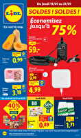 Les promos de la semaine chez Lidl Valable du 15 au 21 janvier 2026