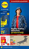 Les bonnes affaires de la semaine des magasins Lidl Valable du 06 au 09 avril 2026