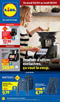 Les bonnes affaires de la semaine chez Lidl Valable du 02 au 06 avril 2026