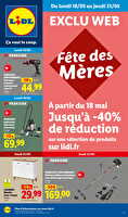Les bonnes affaires de la semaine chez Lidl Valable du 18 au 21 mai 2026