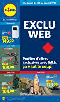 Les bonnes affaires de la semaine chez Lidl Valable du 04 au 07 mai 2026