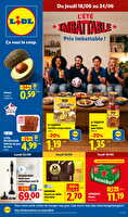 Les promos de la semaine chez Lidl Valable du 18 au 24 juin 2026