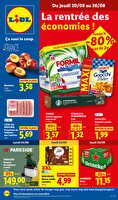 Les promos de la semaine chez Lidl Valable du 20 au 26 août 2026