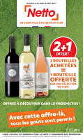 Semaine prochaine : foire aux vins des magasins Netto Valable du 22 au 28 avril 2025