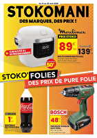 Catalogue stoko'folies des magasins Stokomani Valable du 15 au 26 avril 2026