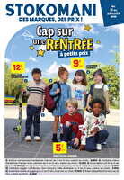Catalogue cap sur une rentrée à petits prix des magasins Stokomani Valable du 12 au 23 août 2026