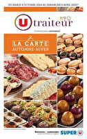 La carte automne - hiver chez Super U Valable du 08 octobre 2024 au 06 avril 2025