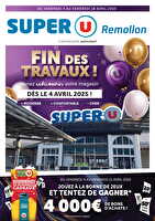 Super u remollon, fin des travaux ! chez Super U Valable du 24 au 30 mars 2025