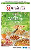 La carte printemps été chez Super U Valable du 08 avril au 05 octobre 2025