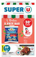 Les prix bas de la semaine chez Super U Valable du 20 mai au 01 juin 2025