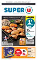 Les prix bas de la semaine des magasins Super U Valable du 01 au 13 juillet 2025